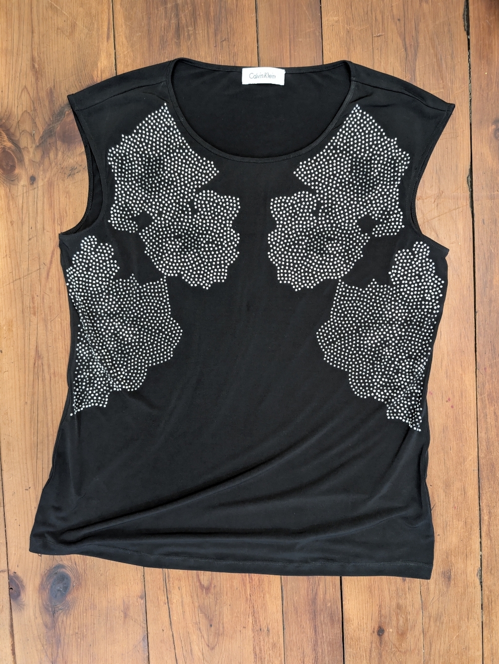 Calvin Klein Sleeves Studded Blouse